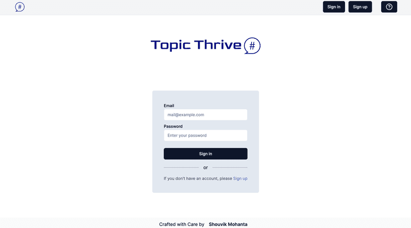Topic Thrive